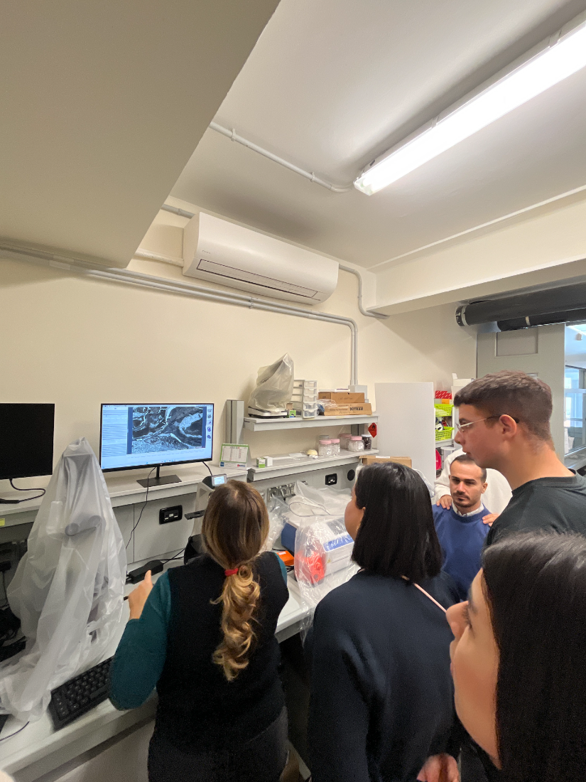 Students in the lab